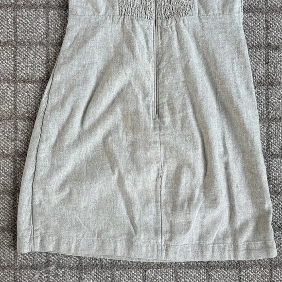 Women’s Abercrombie & Fitch Printed Linen Dress Tan. Size S. - Picture 7 of 7